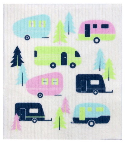 Retrokitchen Sponge Cloth - Caravans