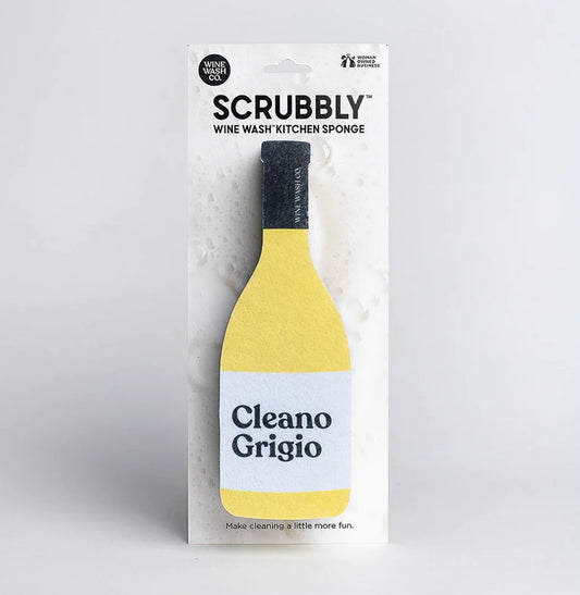 Wine Wash Co - Scribbly Sponge - Cleano Grigio