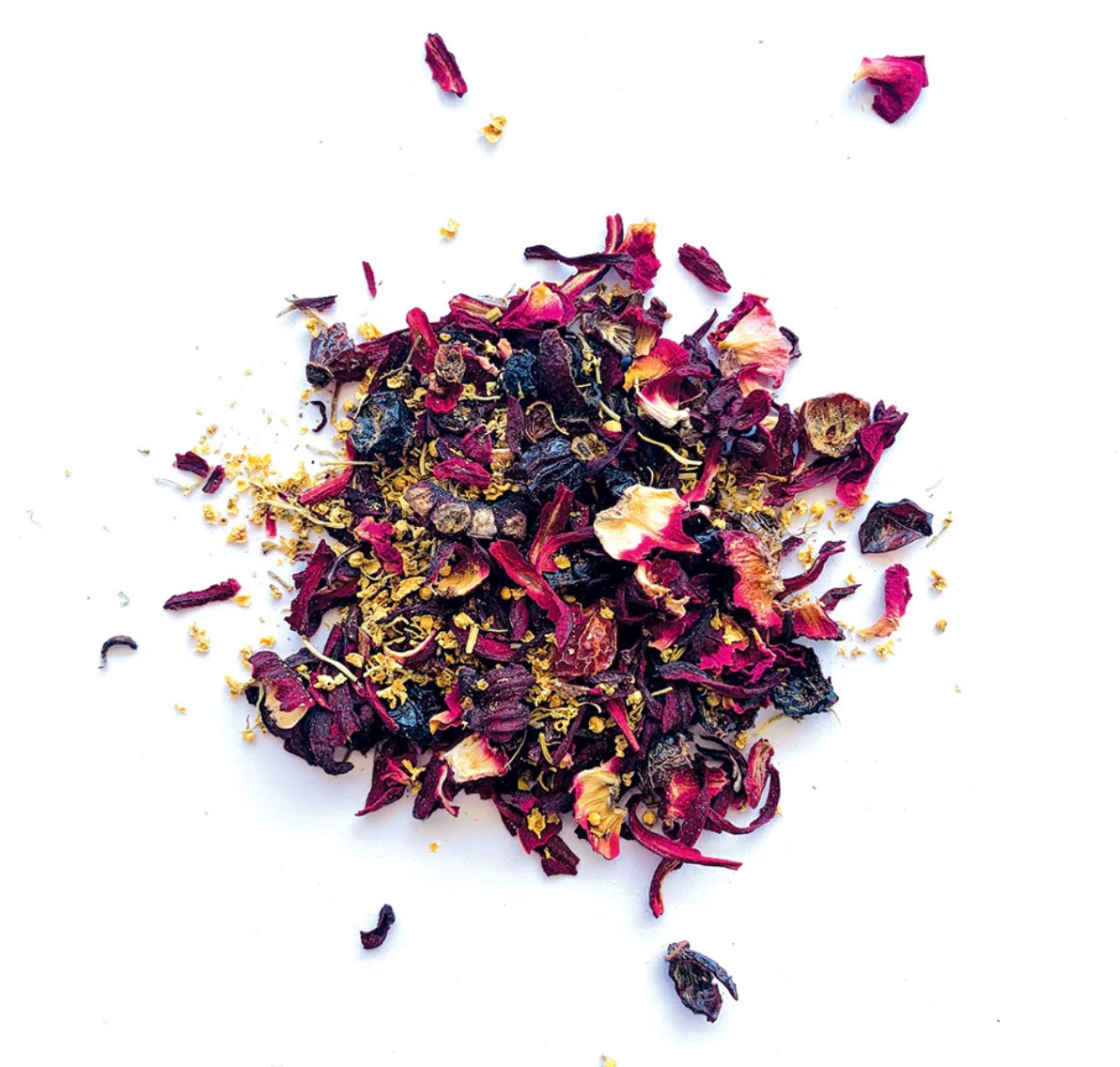 FUSSPOT Twirlie-Girlie Collagen Tea - Sweet Pink Herbal Loose Leaf