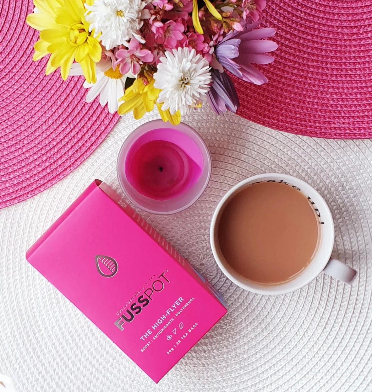 FUSSPOT The High Flyer Collagen Tea - English Breakfast Tea Bags