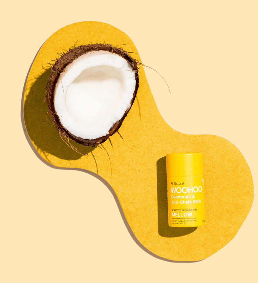 WOOHOO Natural Deodorant & Anti Chafe Stick - ‘Mellow’