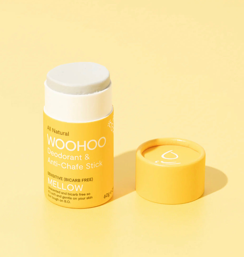 WOOHOO Natural Deodorant & Anti Chafe Stick - ‘Mellow’