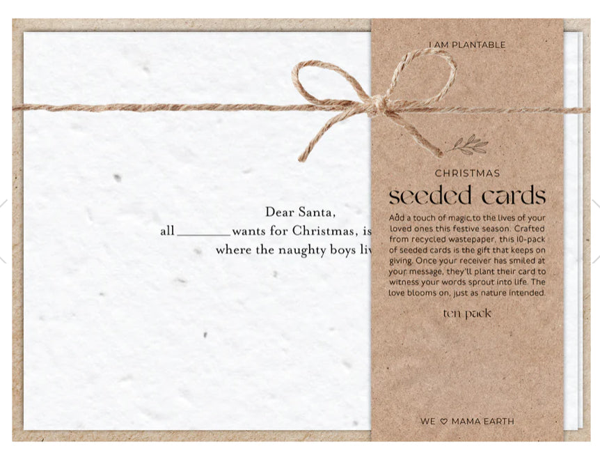 SEEDED Christmas Cards - 10 Pack