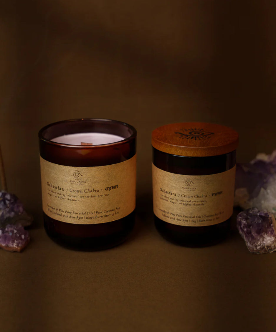 Amavasya Essential Oil Candle (Crown Chakra)