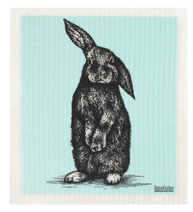 Retrokitchen Sponge Cloth - Rabbits