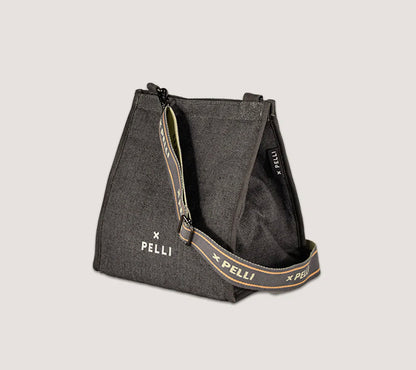 PELLI - Cross Body Insulated Lunch Bag - Charcoal Grey