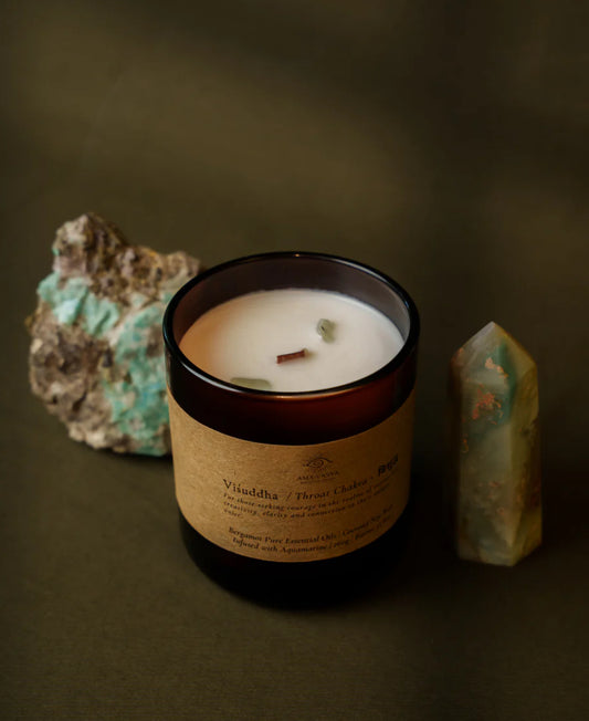 Amavasya Essential Oil Candle (Throat Chakra)