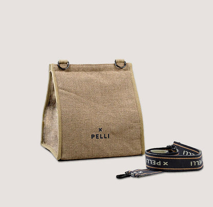 PELLI - Cross Body Insulated Lunch Bag - Jute