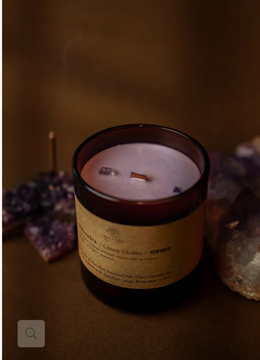 Amavasya Essential Oil Candle (Crown Chakra)