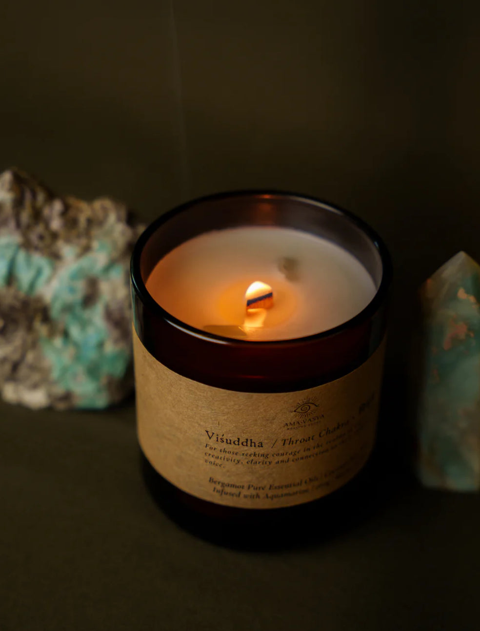 Amavasya Essential Oil Candle (Throat Chakra)