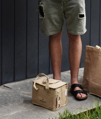 PELLI - Square Lunch Bag - Jute