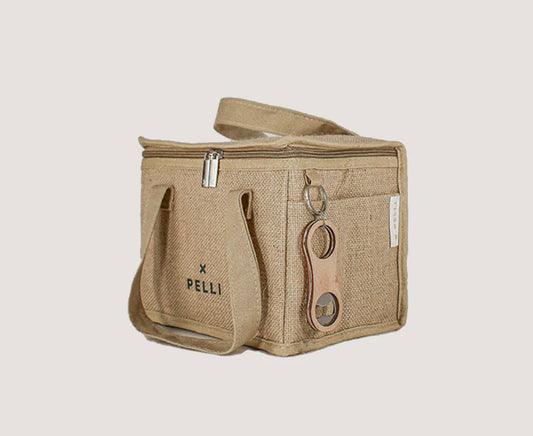 PELLI - Square Lunch Bag - Jute