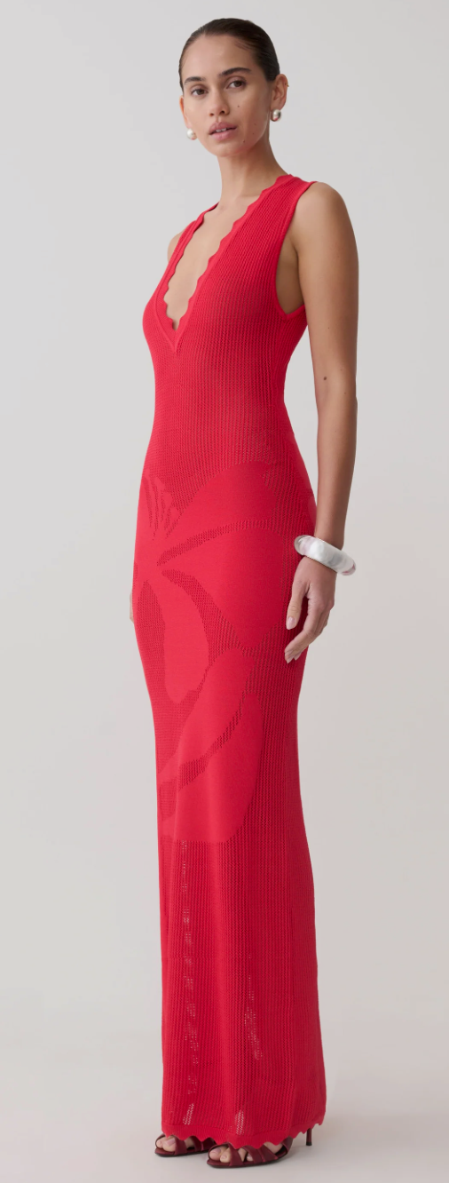 PIPPA Floral Knit Maxi XS