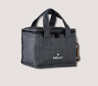 PELLI - Square Lunch Bag - Charcoal Grey