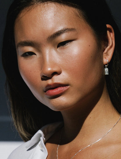 Island Hoops / Sterling Silver