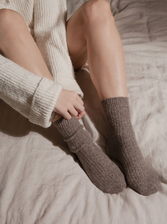 The Comfiest Socks - Light Choccy