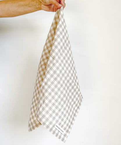 French Linen Gingham Tea Towel