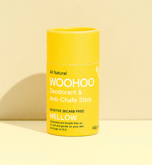 WOOHOO Natural Deodorant & Anti Chafe Stick - ‘Mellow’